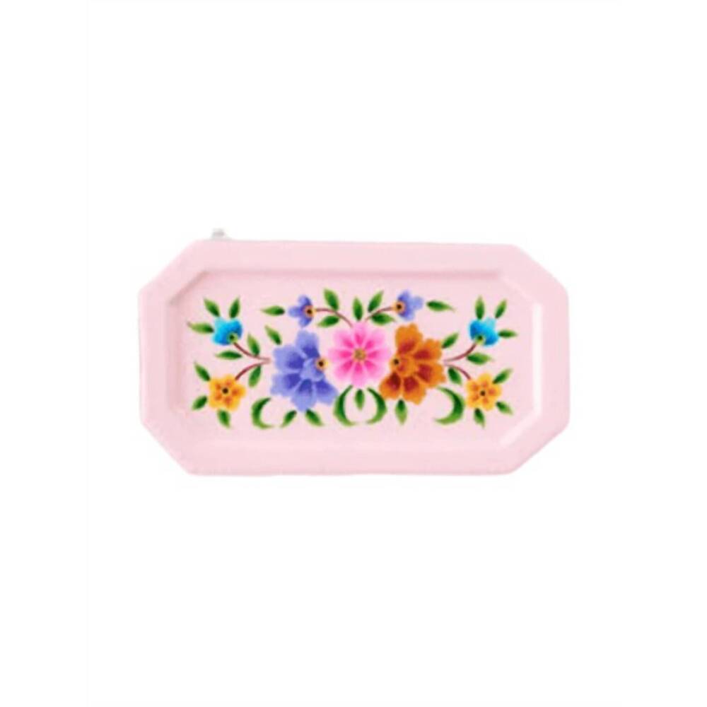 NEW ONE HUNDRED 80 DEGREES floral trinket tray in light pink
